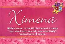 Meaning of the name Ximena