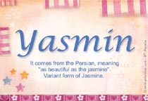 Meaning of the name Yasmin