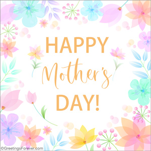 Mother's Day ecard with flowers