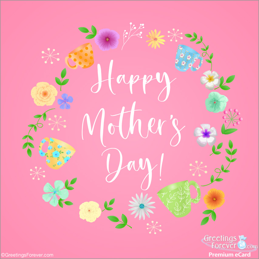 Mother's Day ecard in pink