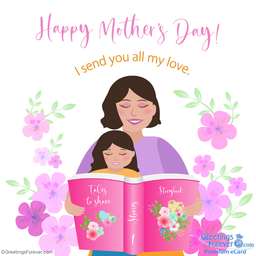 Mother's Day Ecard, happy moments