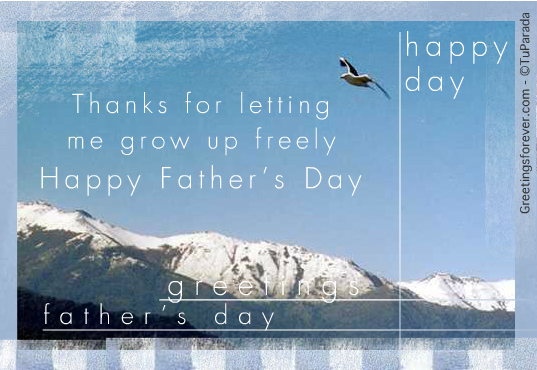 Greetings for father's day