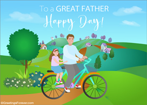 Father's Day ecard with daughter