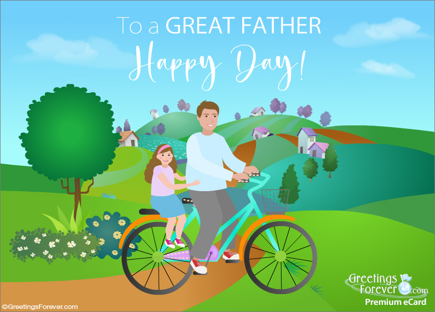 Father's Day ecard with daughter