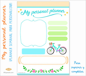 Personal planner diario