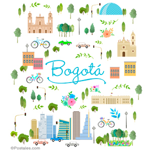 Imágenes, postales: Bogotá