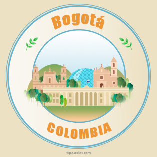 Postal de Bogotá circular