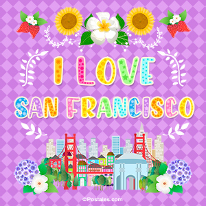 Tarjeta - I love San Francisco