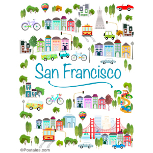 Imágenes, postales: San Francisco