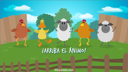 Tarjeta de arriba el ánimo: No vamos a parar