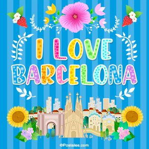 Tarjeta - I love Barcelona