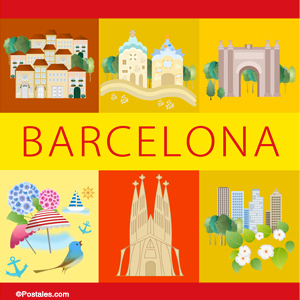 Imágenes, postales: Barcelona
