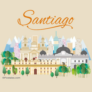 Postal de Santiago