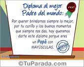 Al mejor padre del mundo