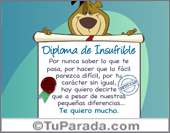 Diploma de insufrible