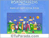 Tarjeta Rompecabezas de Felicidades