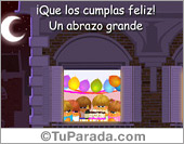 Ecard de feliz cumpleaños con festejo