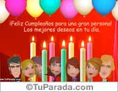 Feliz Cumpleaños para una gran persona.