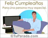 Tarjeta de cumpleaños para hombre