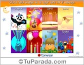 Tarjeta-juego de cumpleaños