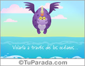 Tarjeta para cumpleaños con dragón