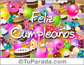 Tarjeta festejo de cumpleaños