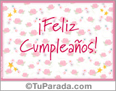 Tarjeta de cumpleaños con flores
