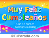 Tarjeta para cumpleaños