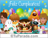 Tarjeta de cumpleaños de grupo