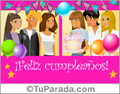 Postal de feliz cumpleaños