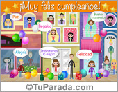 Tarjeta de deseos de cumpleaños