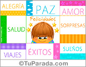 Tarjeta de felicidades