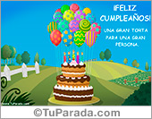Te envío una torta desde lejos