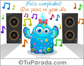 Tarjeta bailada de cumpleaños