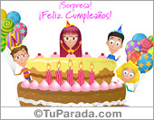 Torta con sorpresa de cumpleaños