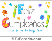 Feliz cumpleaños en movimiento