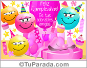 Tarjeta divertida de amigas