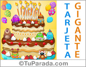 Torta gigante de feliz cumpleaños