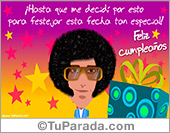Tarjeta pop varón de cumpleaños