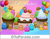 Muchas felicidades con cosas ricas