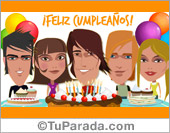 Tarjeta de cumpleaños de parte de todos