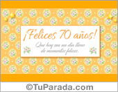 Felices 70 años