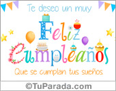 Tarjeta de cumpleaños para ti