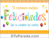 Felicidades para alguien especial