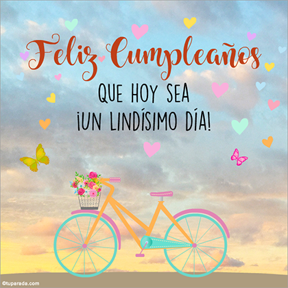 Feliz cumpleaños y los mejores deseos