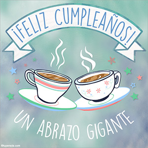 Cumpleaños con un rico café
