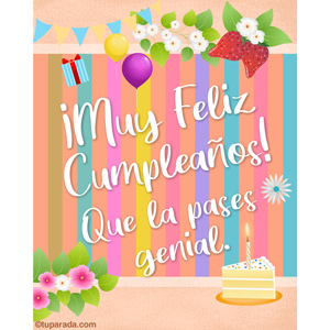 Tarjeta de cumpleaños digital