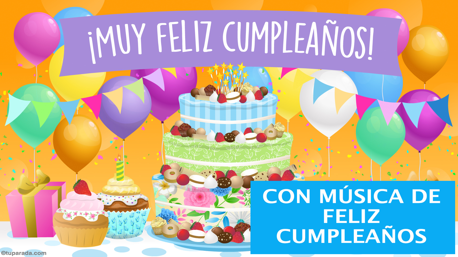 Video Tarjeta de Cumpleaños Feliz