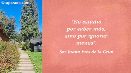 Tarjeta de Sor Juana Inés de la Cruz