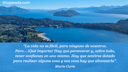 Tarjeta de Marie Curie